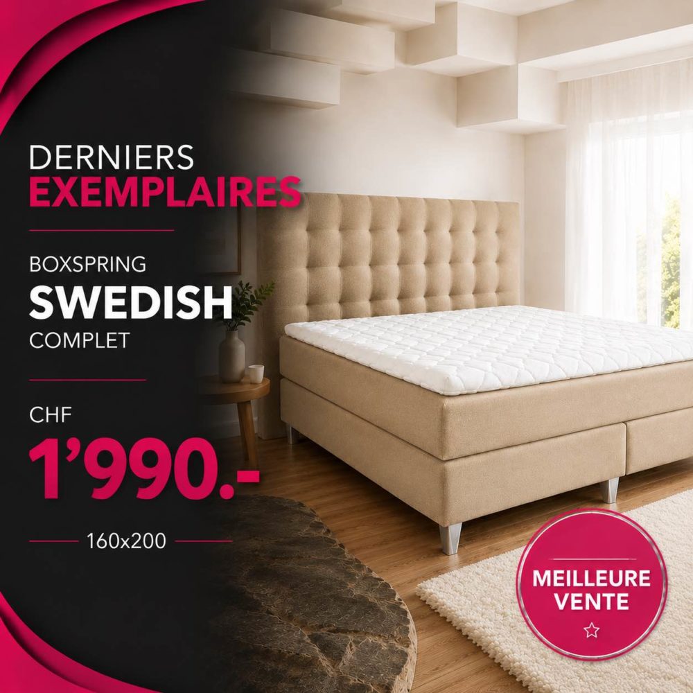 Offre spéciale Boxspring complet Suédois